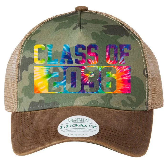 Class Of 2036 Graduation First Day Tie Dye Legacy Tie Dye Trucker Hat