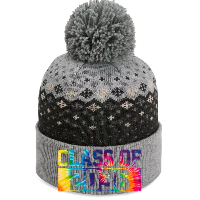 Class Of 2036 Graduation First Day Tie Dye The Baniff Cuffed Pom Beanie