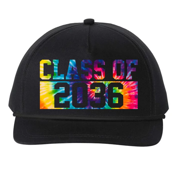 Class Of 2036 Graduation First Day Tie Dye Snapback Five-Panel Rope Hat