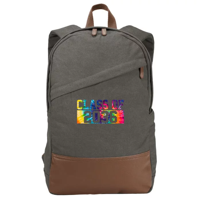 Class Of 2036 Graduation First Day Tie Dye Cotton Canvas Backpack