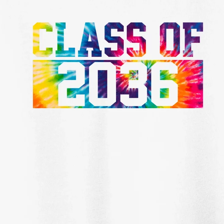 Class Of 2036 Graduation First Day Tie Dye Toddler T-Shirt