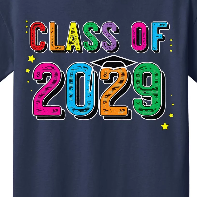 CLASS OF 2029 Grow With Me First Day Of School Kids T-Shirt