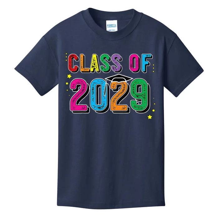 CLASS OF 2029 Grow With Me First Day Of School Kids T-Shirt