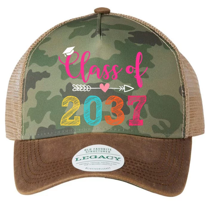 Class Of 2037 Pre K Grow With Me Graduation Legacy Tie Dye Trucker Hat