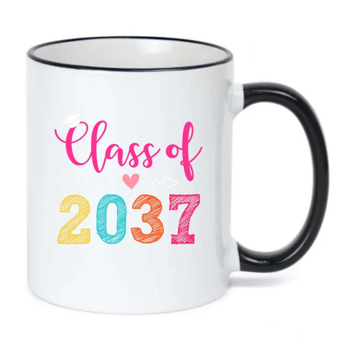 Class Of 2037 Pre K Grow With Me Graduation Black Color Changing Mug