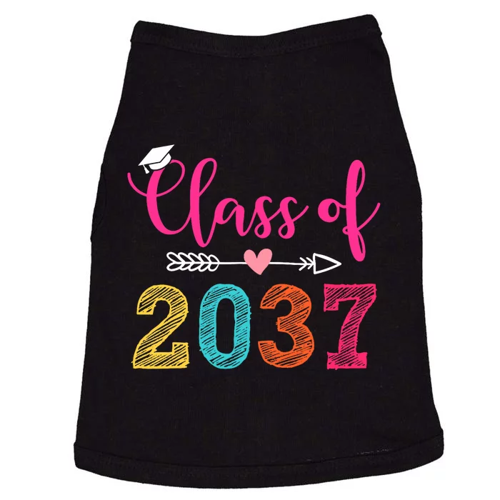 Class Of 2037 Pre K Grow With Me Graduation Doggie Tank