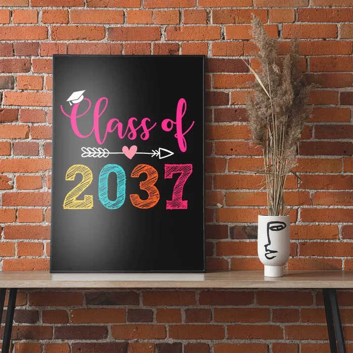 Class Of 2037 Pre K Grow With Me Graduation Poster