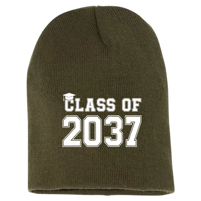 Class Of 2037 Pre K Grow With Me Graduation Short Acrylic Beanie