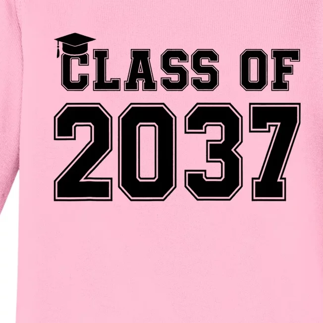 Class Of 2037 Pre K Grow With Me Graduation Baby Long Sleeve Bodysuit