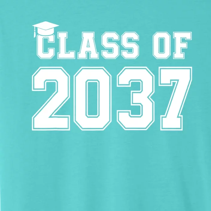 Class Of 2037 Pre K Grow With Me Graduation ChromaSoft Performance T-Shirt