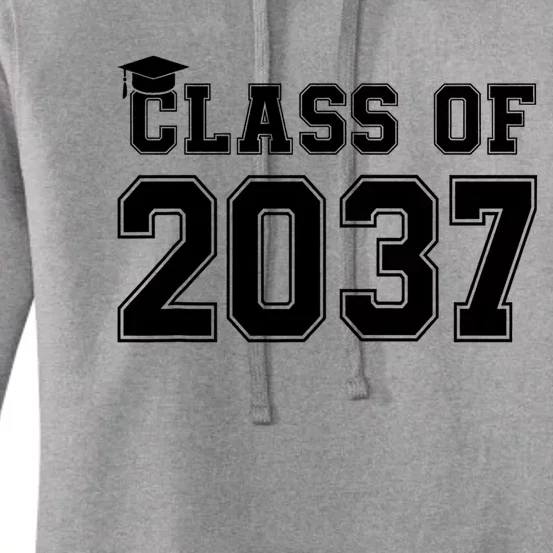 Class Of 2037 Pre K Grow With Me Graduation Women's Pullover Hoodie