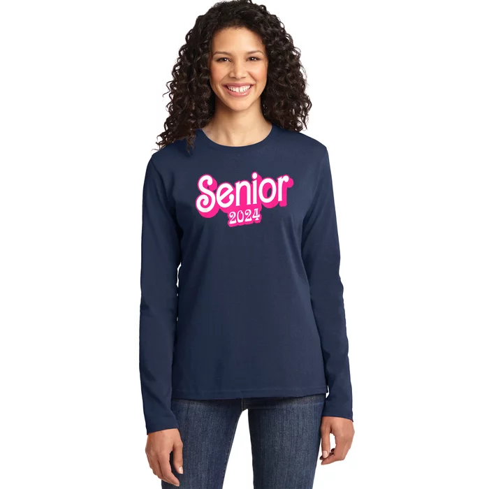 Class Of 2024 Senior Gifts Funny Seniors 2024 Ladies Long Sleeve Shirt