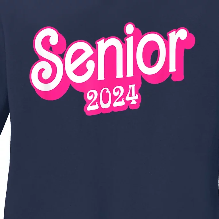 Class Of 2024 Senior Gifts Funny Seniors 2024 Ladies Long Sleeve Shirt