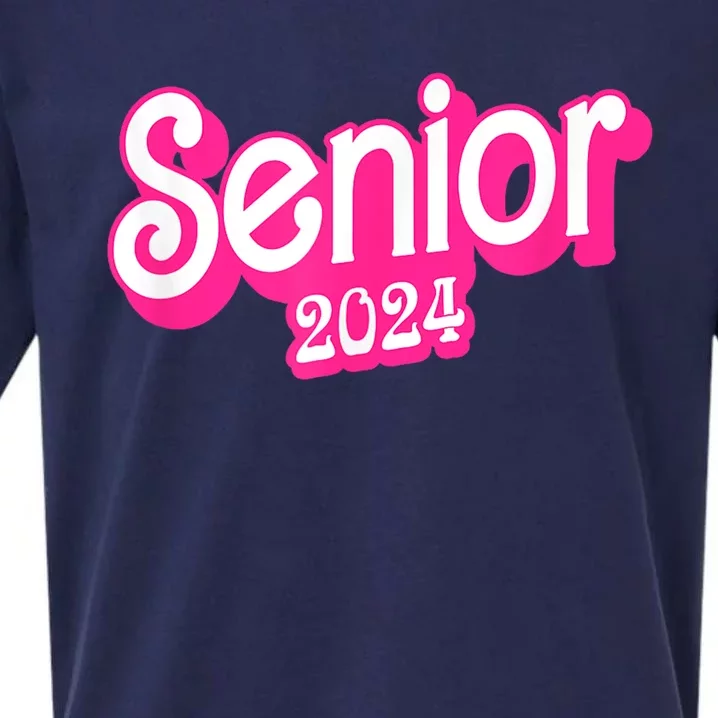 Class Of 2024 Senior Gifts Funny Seniors 2024 Sueded Cloud Jersey T-Shirt