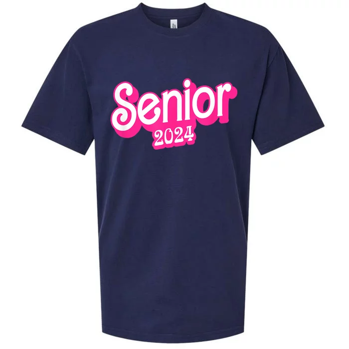 Class Of 2024 Senior Gifts Funny Seniors 2024 Sueded Cloud Jersey T-Shirt