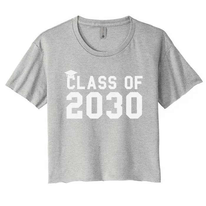 Class Of 2030 Grow With Me First Day Of School Gift Women's Crop Top Tee