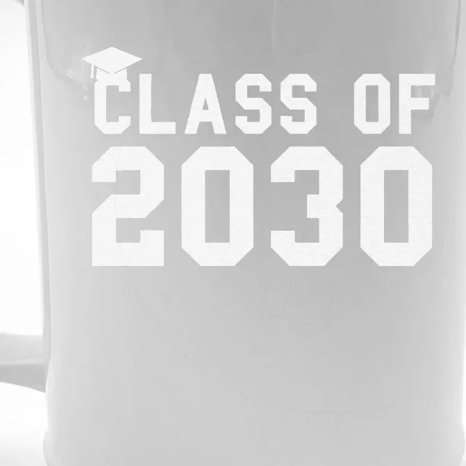 Class Of 2030 Grow With Me First Day Of School Gift Front & Back Beer Stein