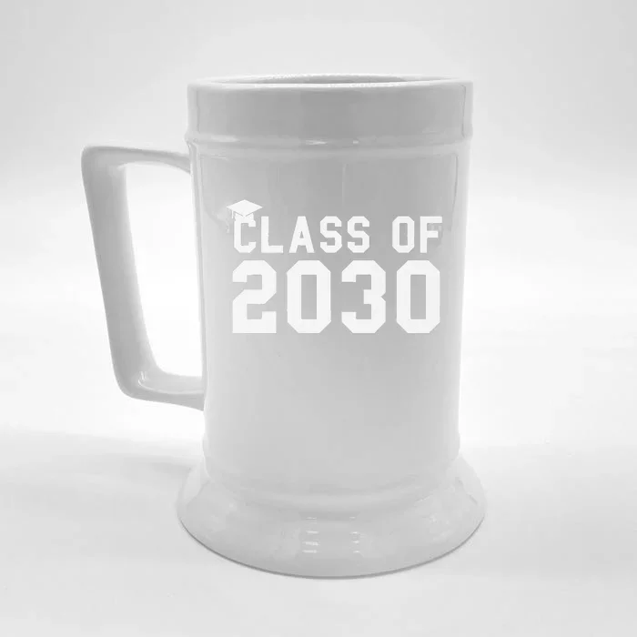 Class Of 2030 Grow With Me First Day Of School Gift Front & Back Beer Stein