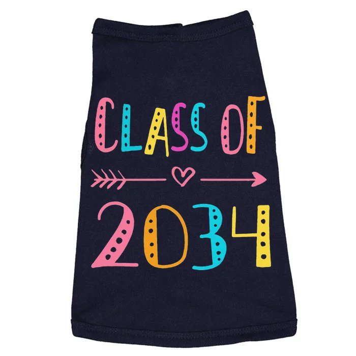 CLASS OF 2034 Grow With Me Funny First Day Of School Doggie Tank