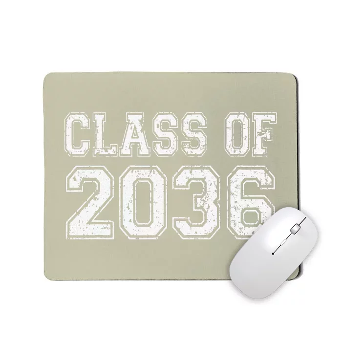 Class Of 2036 Grow With Me Graduation Vintage Mousepad