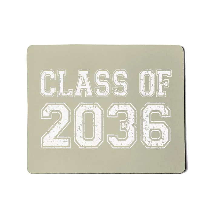 Class Of 2036 Grow With Me Graduation Vintage Mousepad