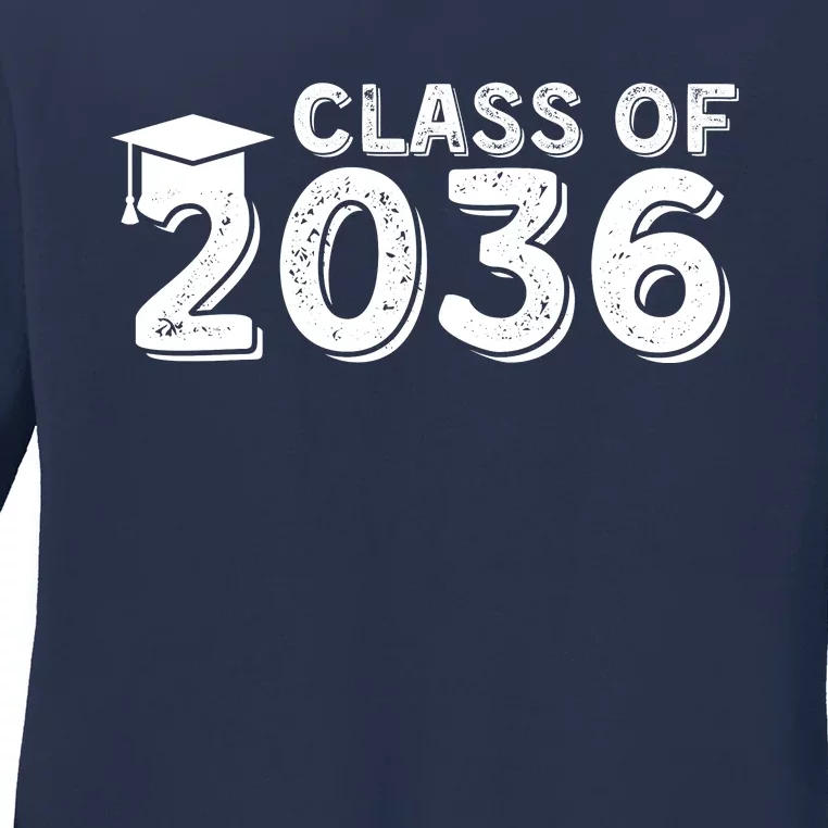 Class Of 2036 Senior Graduation 2036 Ladies Long Sleeve Shirt