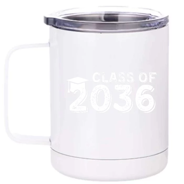 Class Of 2036 Senior Graduation 2036 Front & Back 12oz Stainless Steel Tumbler Cup