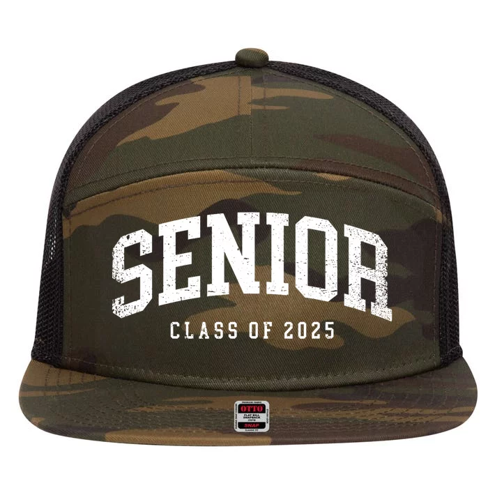 Class Of 2025 Senior 2025 Graduation 2025 Back To School 7 Panel Mesh Trucker Snapback Hat