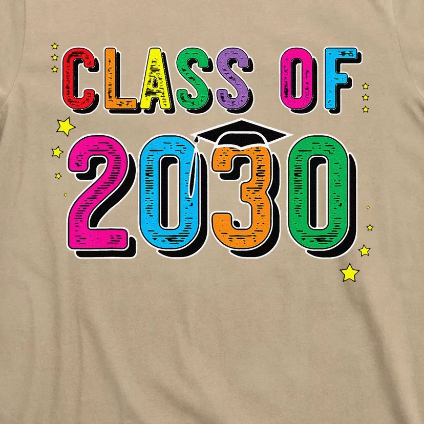 CLASS OF 2030 Grow With Me First Day Of School T-Shirt