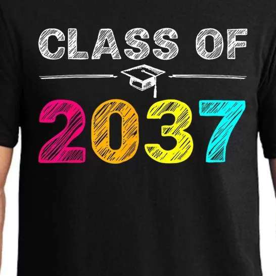 Class Of 2037 Grow With Me First Day Of School Graduation Pajama Set