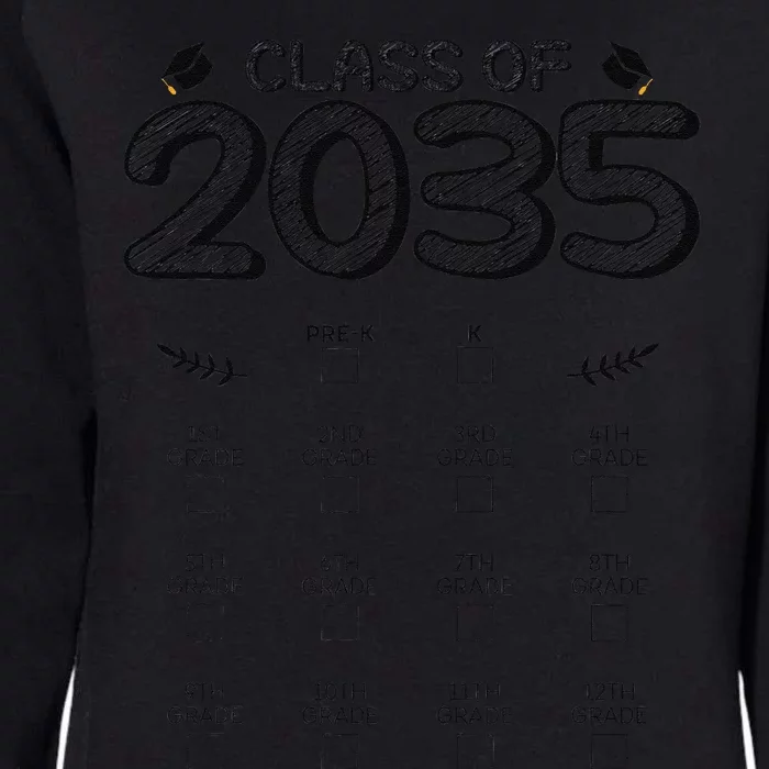 Class Of 2035 Graduation First Day Of School Grow With Me Womens California Wash Sweatshirt