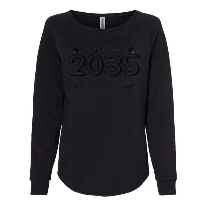 Class Of 2035 Graduation First Day Of School Grow With Me Womens California Wash Sweatshirt