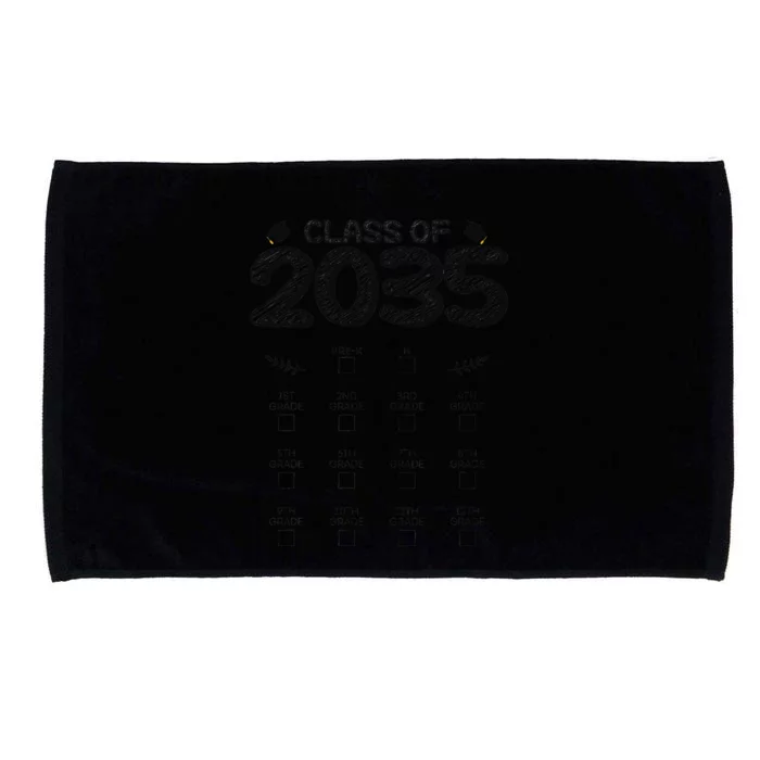 Class Of 2035 Graduation First Day Of School Grow With Me Microfiber Hand Towel