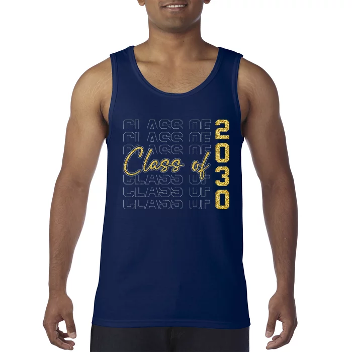 Class Of 2030 Grow With Me Graduation First Day Of School Tank Top