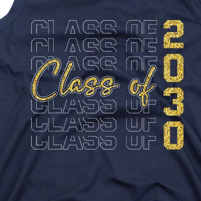 Class Of 2030 Grow With Me Graduation First Day Of School Tank Top