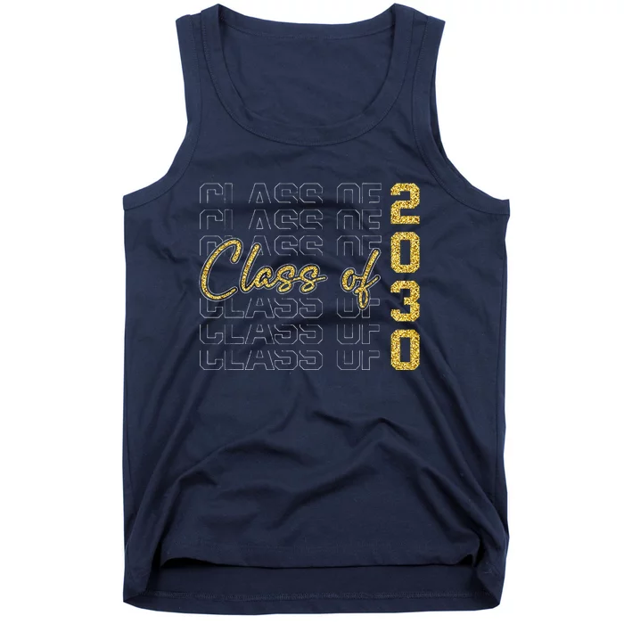 Class Of 2030 Grow With Me Graduation First Day Of School Tank Top