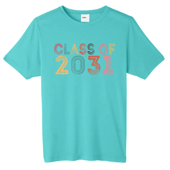 Class Of 2031 Grow With Me Graduation 2031 ChromaSoft Performance T-Shirt