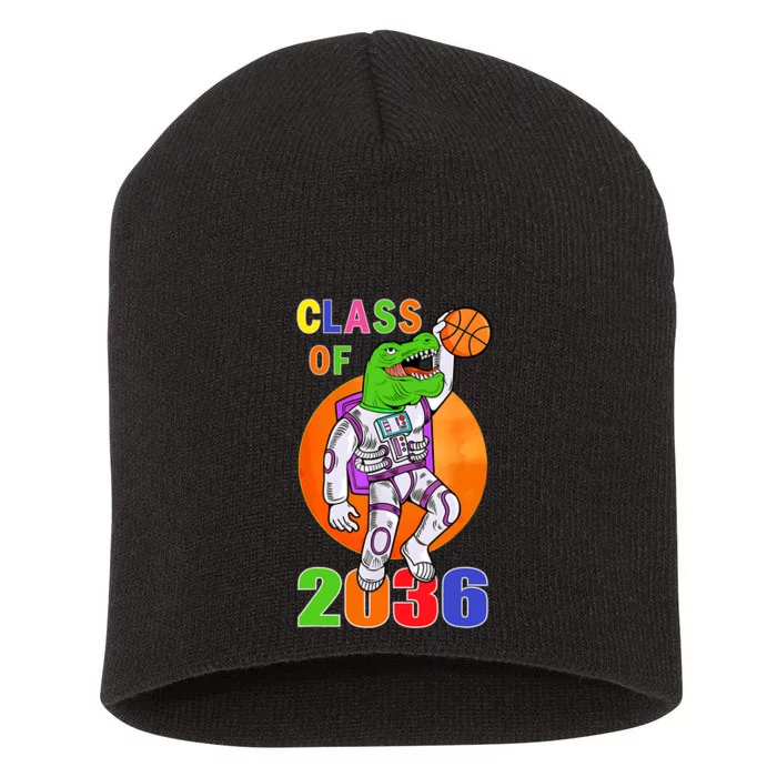 Class Of 2036 Grow With Me Astronaut Dinosaur TRex Space Short Acrylic Beanie