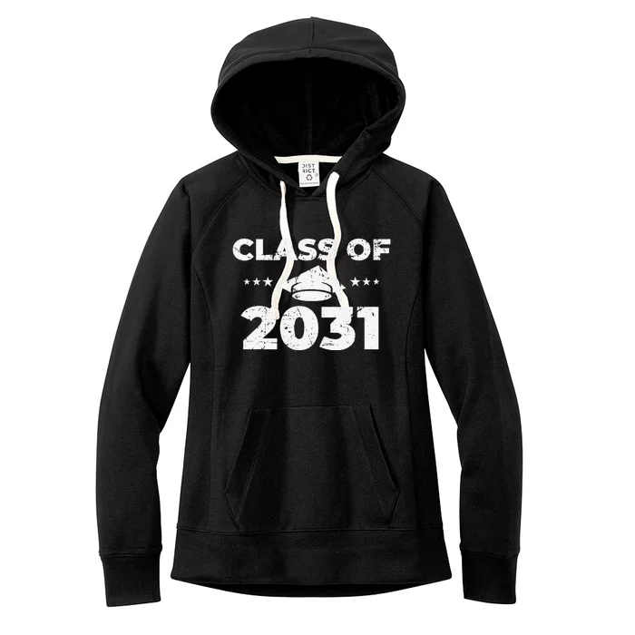 Class Of 2031 Grow With Me First Day Of School Women's Fleece Hoodie