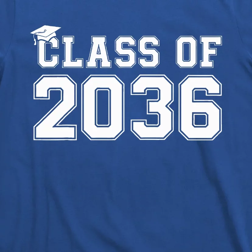 Class Of 2036 Grow With Me Graduation First Day Of School T-Shirt