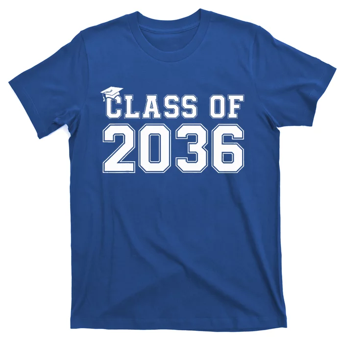 Class Of 2036 Grow With Me Graduation First Day Of School T-Shirt