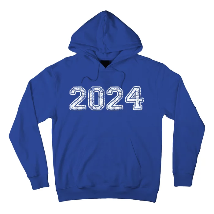 Class Of 2024 Graduation School Vintage Spirit Senior 2024 Hoodie