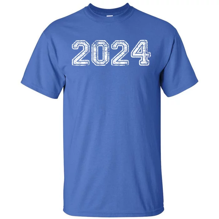 Class Of 2024 Graduation School Vintage Spirit Senior 2024 Tall T-Shirt