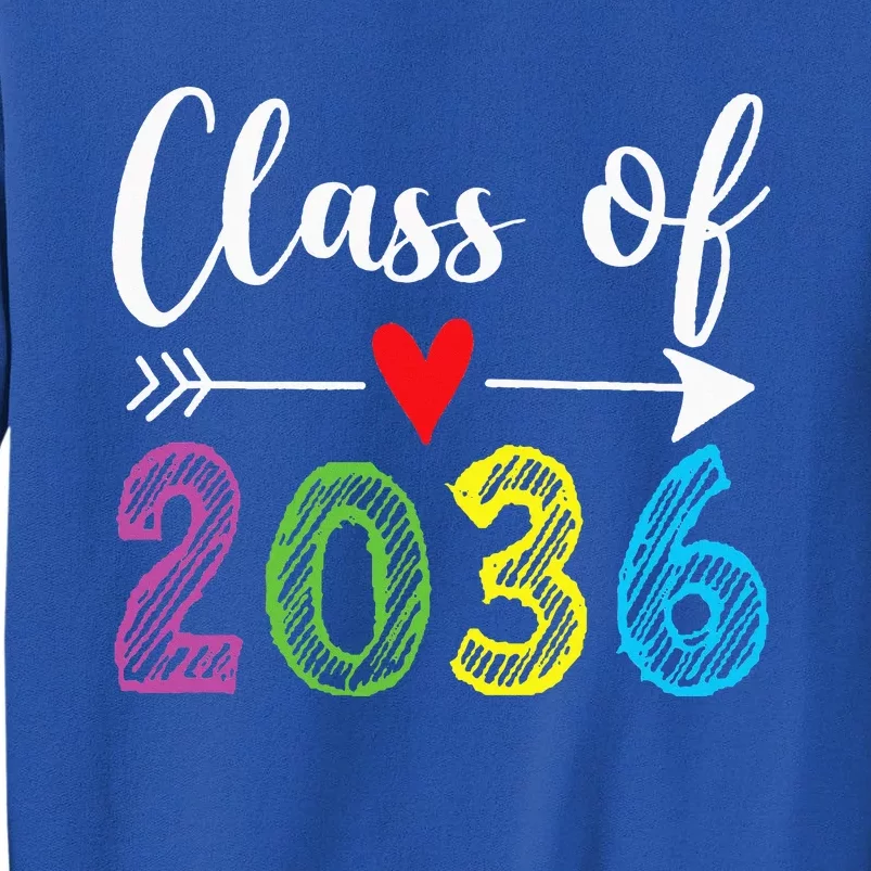 Class Of 2036 Grow With Me Prek Kindergarten Graduation Sweatshirt