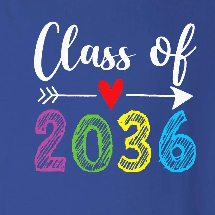 Class Of 2036 Grow With Me Prek Kindergarten Graduation Toddler Long Sleeve Shirt