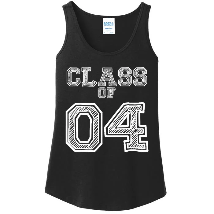 Class of 2004 for High School, College Class Reunion Ladies Essential Tank