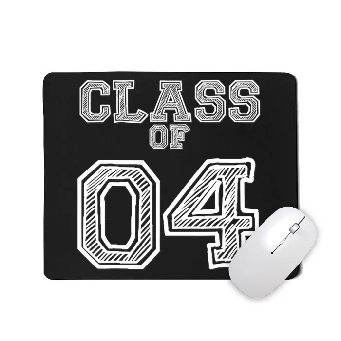 Class of 2004 for High School, College Class Reunion Mousepad