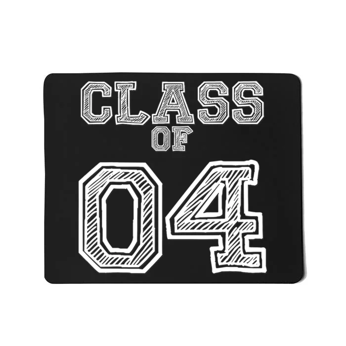 Class of 2004 for High School, College Class Reunion Mousepad