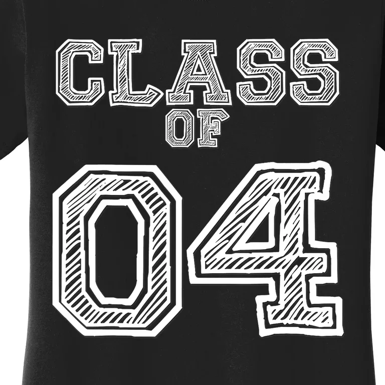 Class of 2004 for High School, College Class Reunion Women's T-Shirt