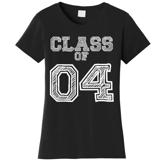 Class of 2004 for High School, College Class Reunion Women's T-Shirt